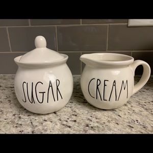 Cream and Sugar set from Rae Dunn